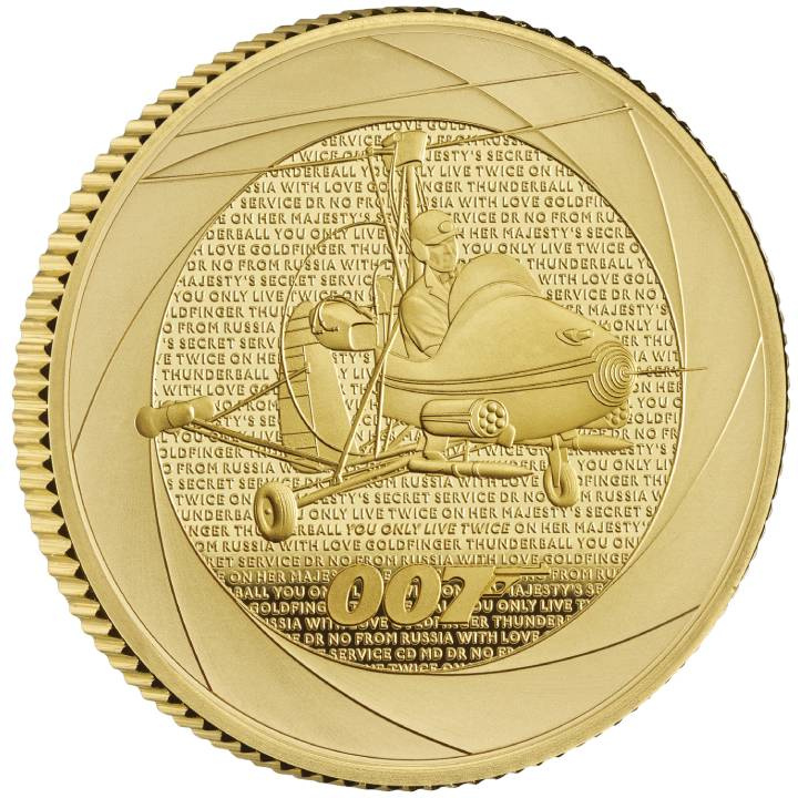 Bond Films of the 60s 1/4 oncia d'oro 2023 Proof