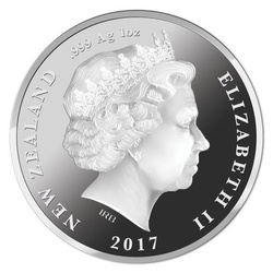 Platina házassági évforduló színes 1 uncia ezüst 2017 Proof