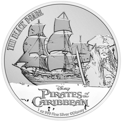 Niue: Disney Pirates of the Caribbean - Black Pearl 1 oz Silver 2021