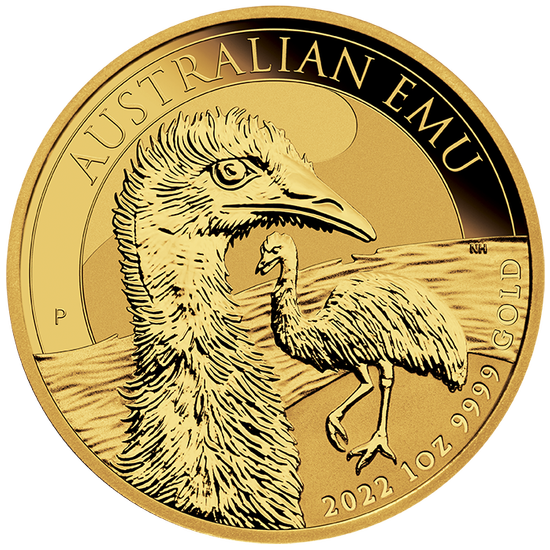 Emu australiano 1 oncia d'oro 2022 MS 70 NGC Primo giorno di emissione