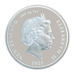 Black Ferns coloreado 1 oz Plata 2022 Proof