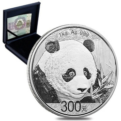 Chińska Panda 1000 gramów Srebra 2018 PROOF