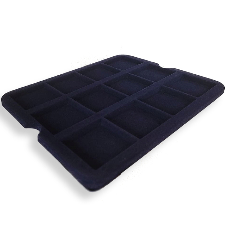 Leuchtturm - Mazzola tray for 12 Quadrum Coin capsules (blue)