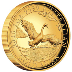 Złota Moneta Łabędź 1 uncja Złota 2026 Proof High Relief 