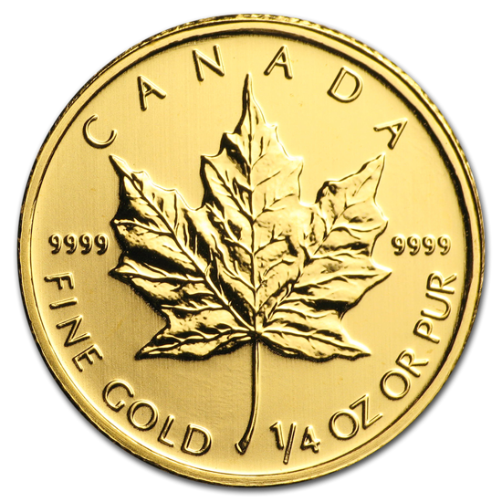 Canadian Maple Leaf 1/4 oz Gold 2011