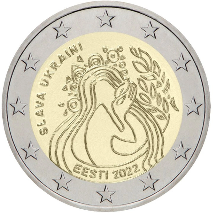 Estonie : Gloire à l'Ukraine 2 euros 2022