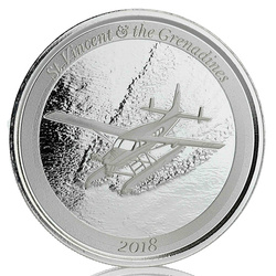 St. Vincent & The Grenadines: Seaplane 1 oz Silver 2018