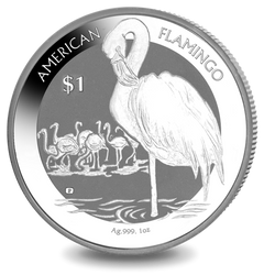 American Flamingo 1 oz Silver 2021