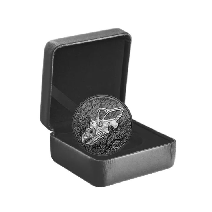 Canada: Canada: Discovering Dinosaurs - Mercury's Horned Face 1 oz Silber 2022 Proof Coin