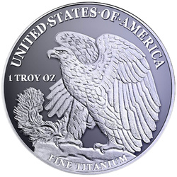 Médaille en Titane Aigle Américain 1 once de Titane 2027