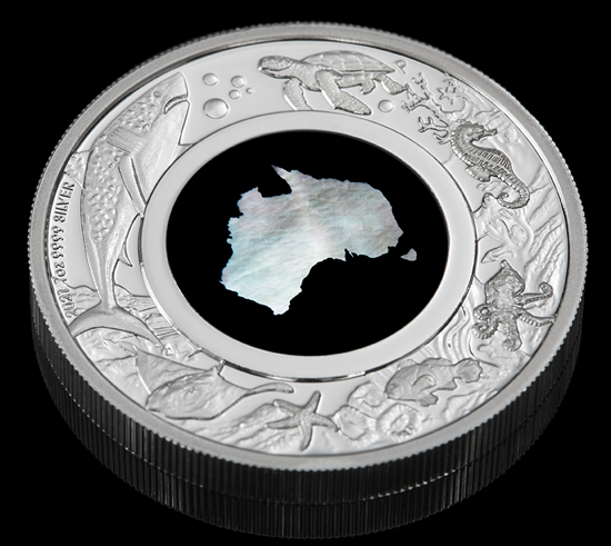 Great Southern Land 1 oncia d'argento 2021 Proof (Moneta con madreperla)