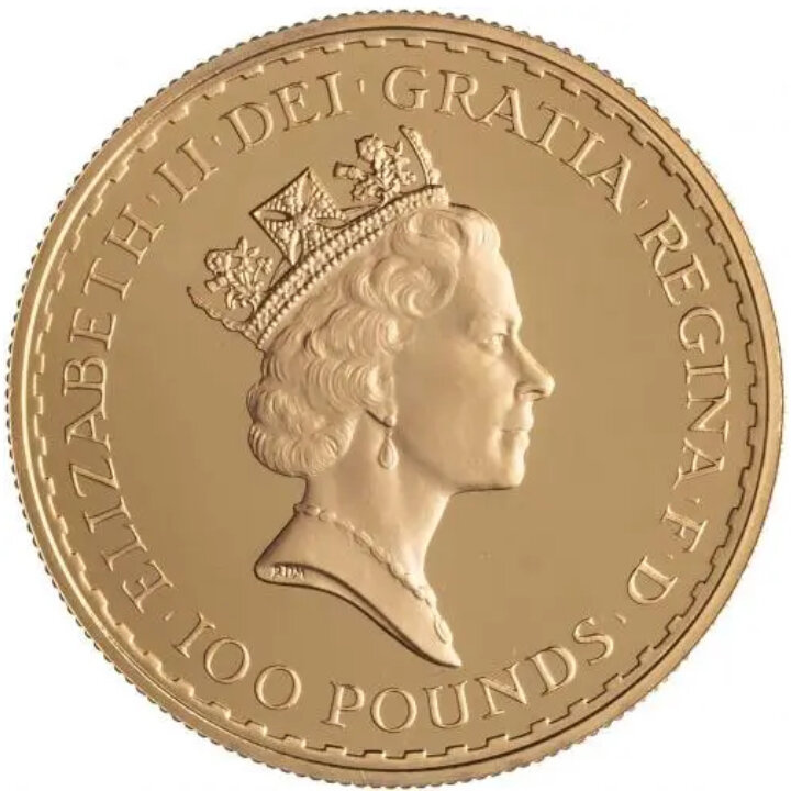 Britannia 1 uncja Złota 1987 MS68 NGC