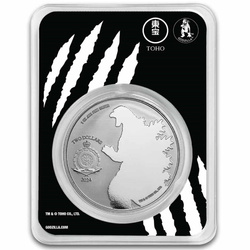 Niue: Godzilla vs Monsters - Rodan coloured 1 oz Silber 2024 Slab