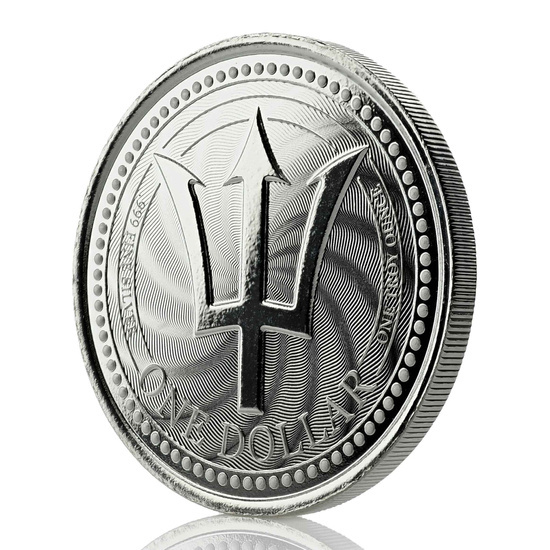 Barbados: Tridente 1 oz Plata 2019