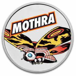 Niue: Godzilla vs Monsters - Mothra colorata 1 oncia d'argento 2023 Slab