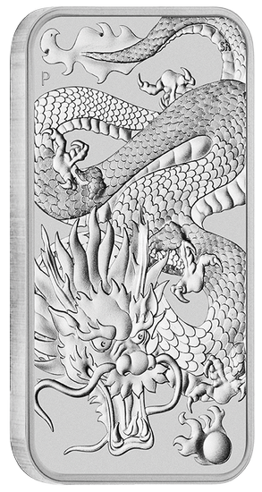 Silbermünze Bar Drache 1 oz Silber 2022