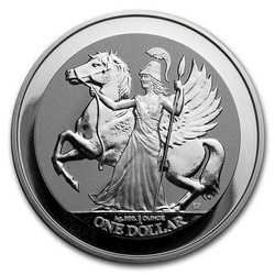 British Virgin Islands Pegasus 1 uncja Srebra 2017 Reverse Proof