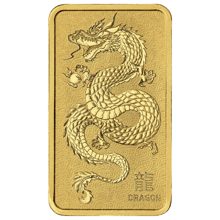 Sztabka The Perth Mint: Lunar - Rok Smoka 1 uncja Złota