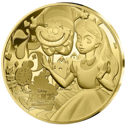 Goldmünze Disney - Alice im Wunderland 1/4 Unze Gold 2026 Proof