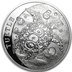 Niue : Tortue écailleuse 1 once d'argent 2014