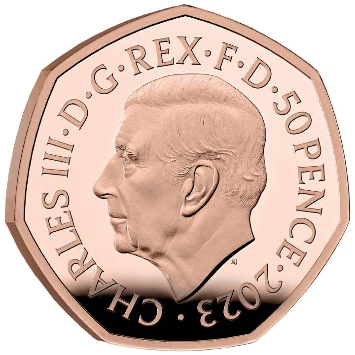 Star Wars: Luke Skywalker y la Princesa Leia 50p Oro 2023 Proof