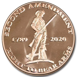 2nd Amendment Original Minuteman 1 ounce of copper