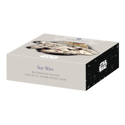 Star Wars : Millennium Falcon 1 once d'argent 2024 Proof