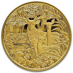 Vadvilág a látóterünkben: Vörös szarvas 100 euró 2013 Proof