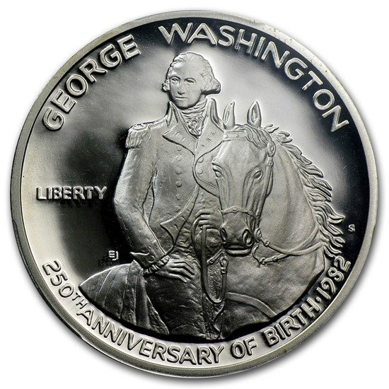 EEUU: George Washington 1/2 Dólar Plata 1982-S Proof