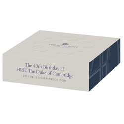 HRH, Cambridge hercegének 40. születésnapja Ezüst 2022 Proof