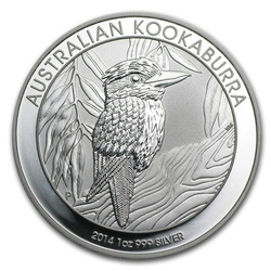 Kookaburra 1 uncja Srebra 2014