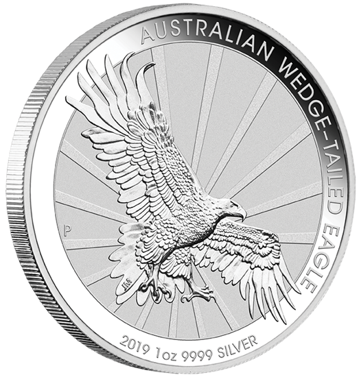 Orzeł Australijski 1 uncja Srebra 2019