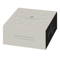 Gothic Crown Portrait 2 uncje Srebra 2021 Proof