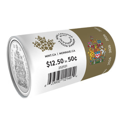 Canadá: "Coat of Arms" 50 centavos 2026