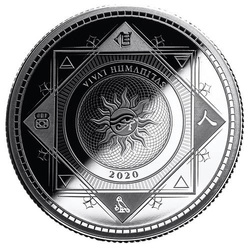 Tokelau: Vivat Humanitas 1 oz Silver 2020 Prooflike