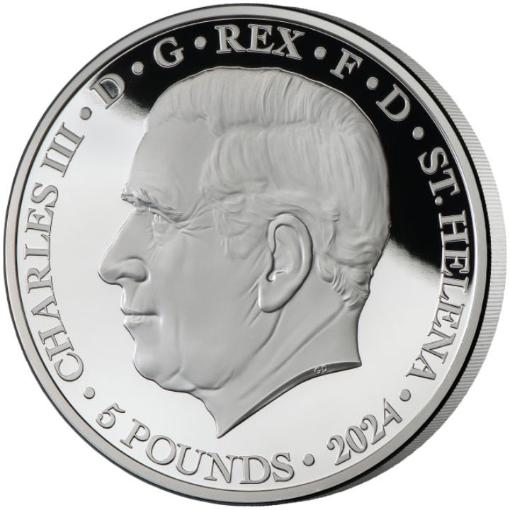 St Helena: Faerie Queene - Redcrosse & The Dragon 5 oz Silber 2024 Proof