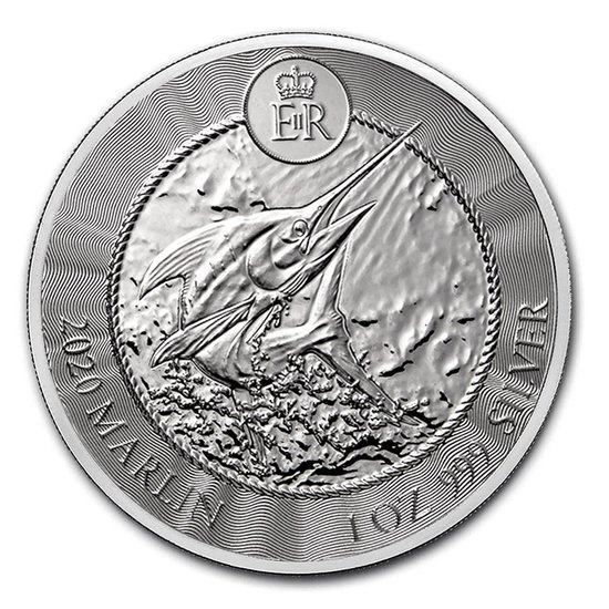 Islas Caimán: Marlin 1 oz Plata 2020