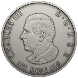 Canada: Predatore o preda in cornice $175 Argento 2025 Finitura anticata