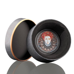 Niue: Women - Elizabeth I coloured $5 Silber 2022 High Relief Antiqued Coin