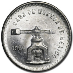 Mexico: Onza Balance Scal 1 oz Silver 1980