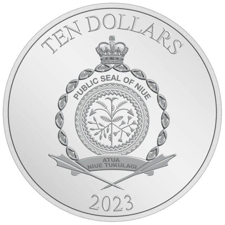 Niue: Disney Mickey & Friends - A szenzációs hatos színes 3 uncia ezüst 2023 Proof