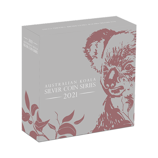 Koala australiano 5 once d'argento 2021 Proof High Relief placcato in oro