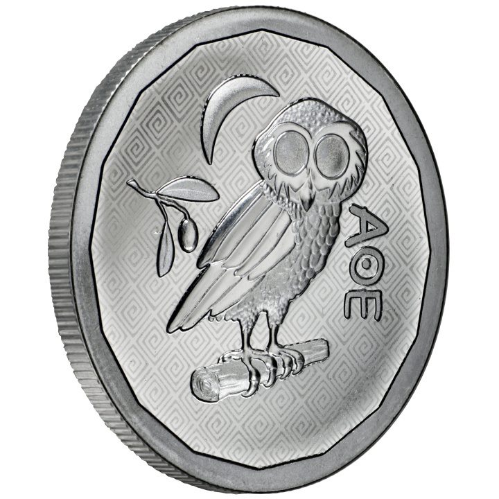 Santa Helena: Búho de Atenas 1 oz Plata 2024