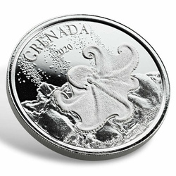 Grenada: Polpo 1 oncia d'argento 2020