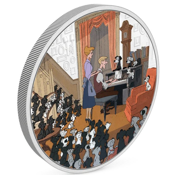 Niue: Disney 101 Dalmatians - Plantation kolorowany 1 uncja Srebra 2022 Proof