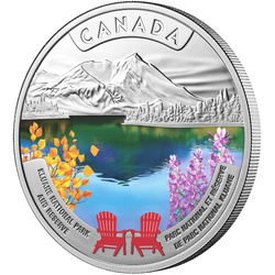 Srebrna Moneta Canada’s National Parks - Kluane National Park and Reserve kolorowana 1 uncja Srebra 2026 Proof