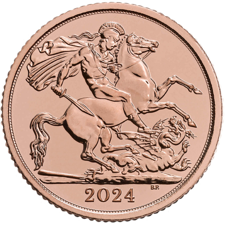 Wielka Brytania: 1/2 Suwerena - Karol III 2024