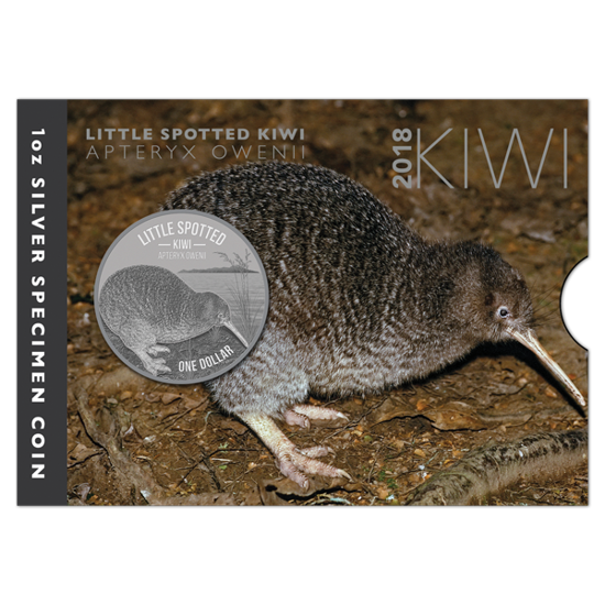 Kiwi 1 oz Plata 2018 Ejemplar