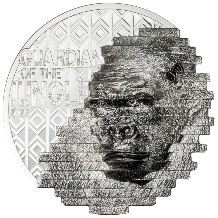 Cook Islands: Reconstruction Gorilla 2 unce stříbra 2025 Proof