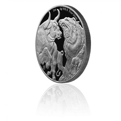 Tokelau: Toro y Oso 1 oz Plata 2022 Proof